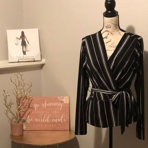 Black & White striped blouse